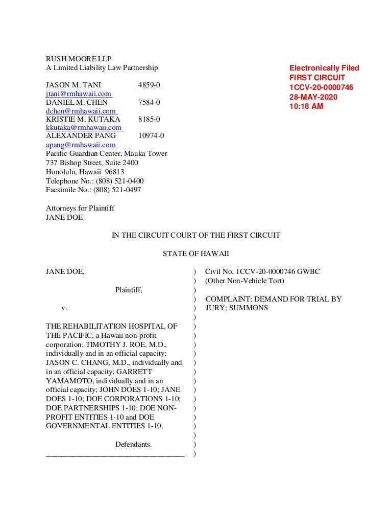 Rush Moore LLP Honolulu,  Office