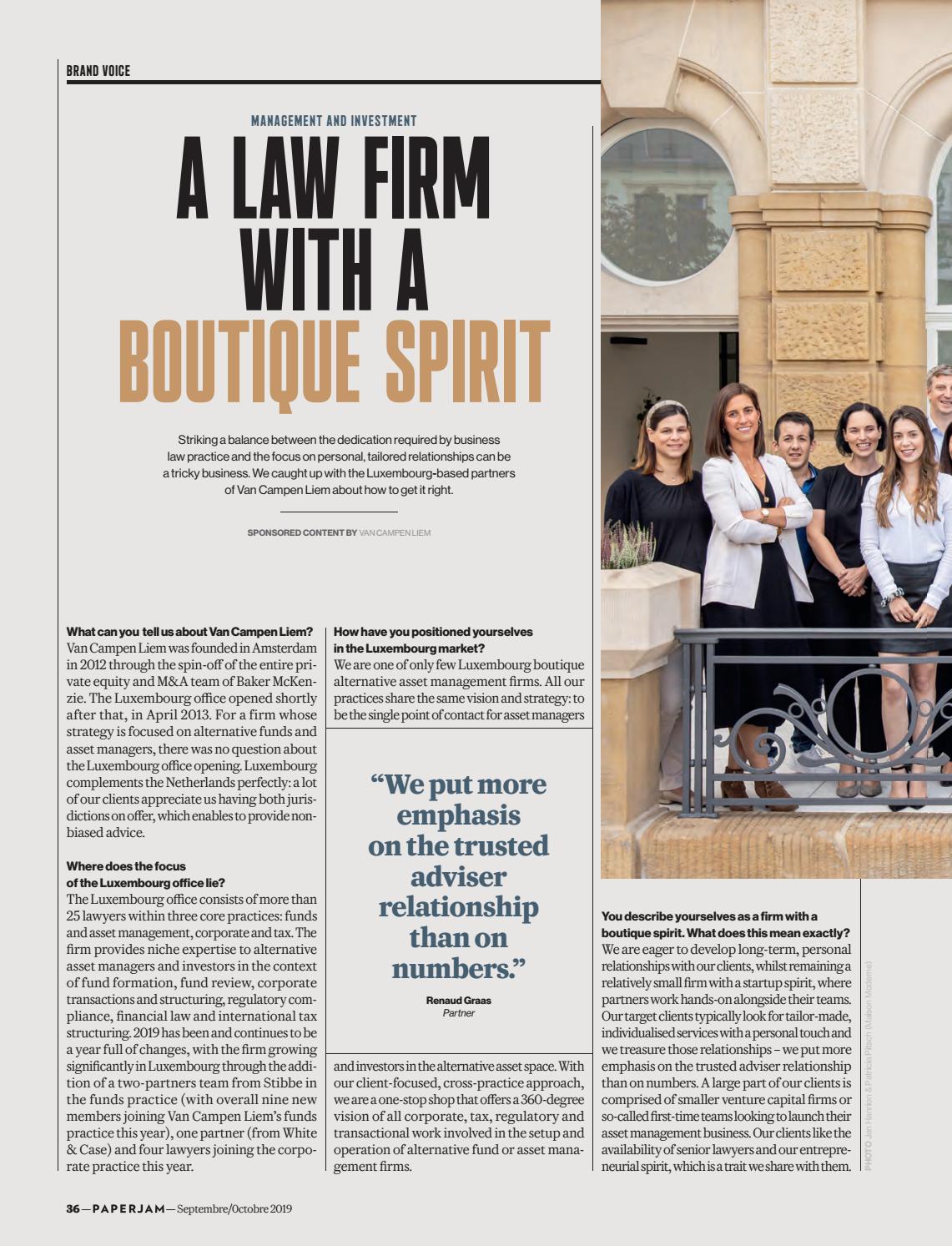 Van Campen Liem Luxembourg Office