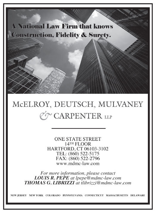 Mcelroy, Deutsch, Mulvaney & Carpenter LLP Hartford, CT Office