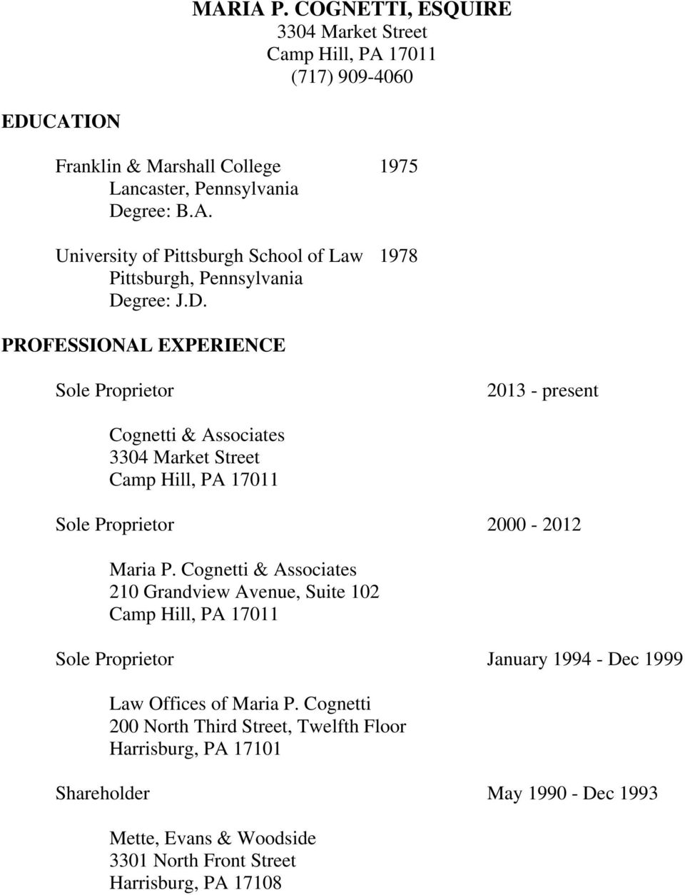 The Stein Law Firm, PLLC Concord,  Office