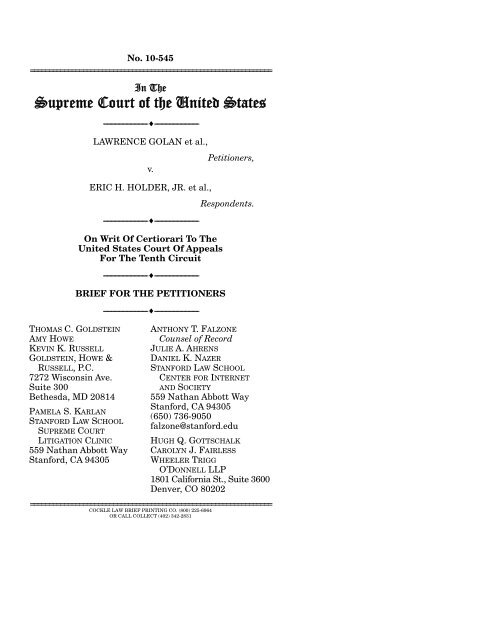 Goldstein & Russell, PC Bethesda,  Office