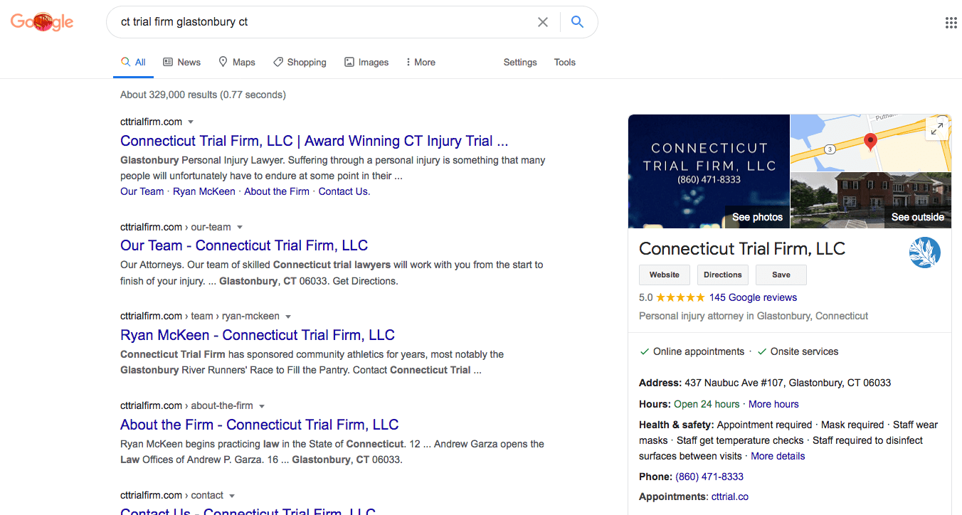 Connecticut Trial Firm, LLC Glastonbury,  Office