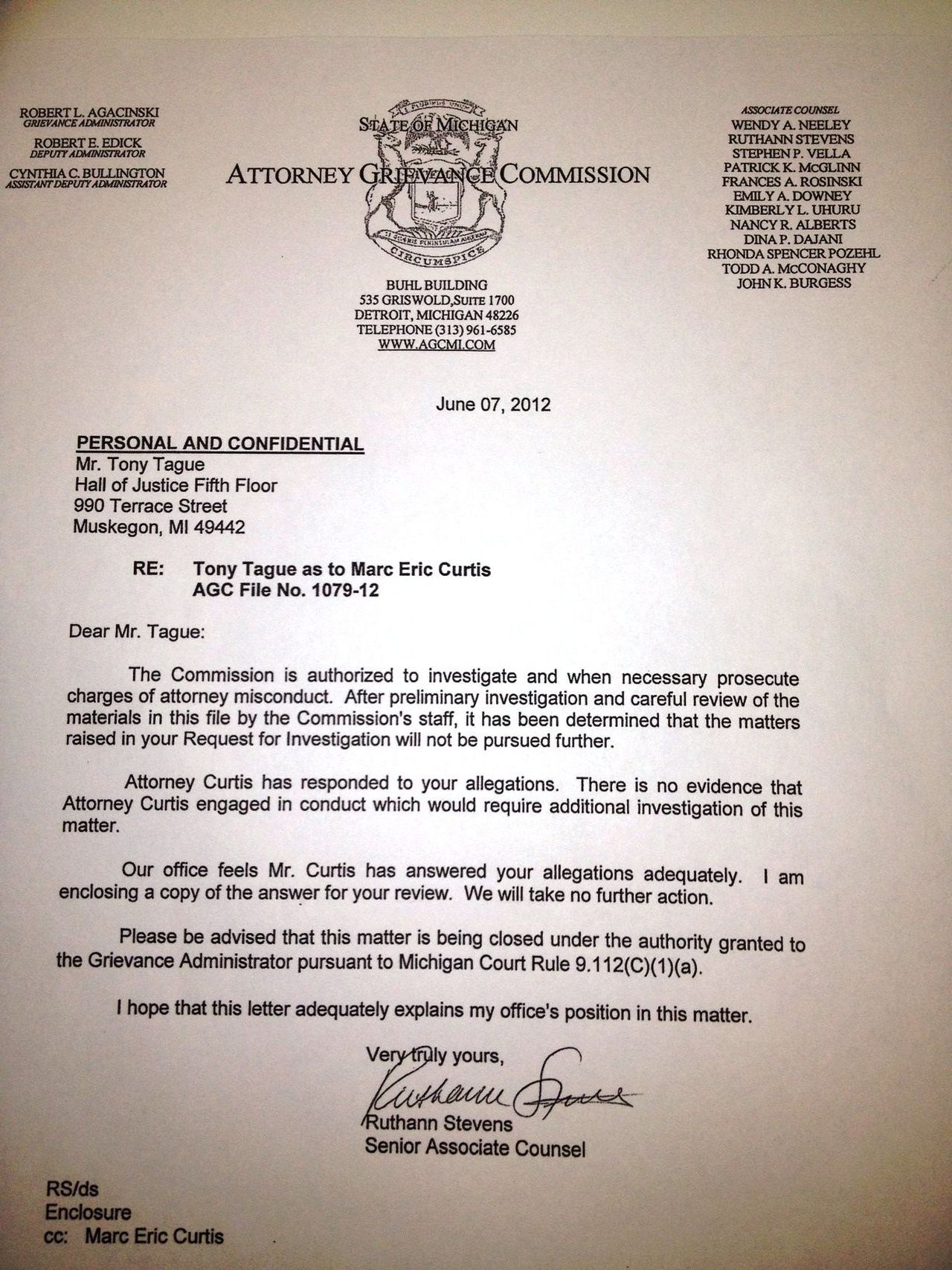 Bowen Law Offices Muskegon, MI Office