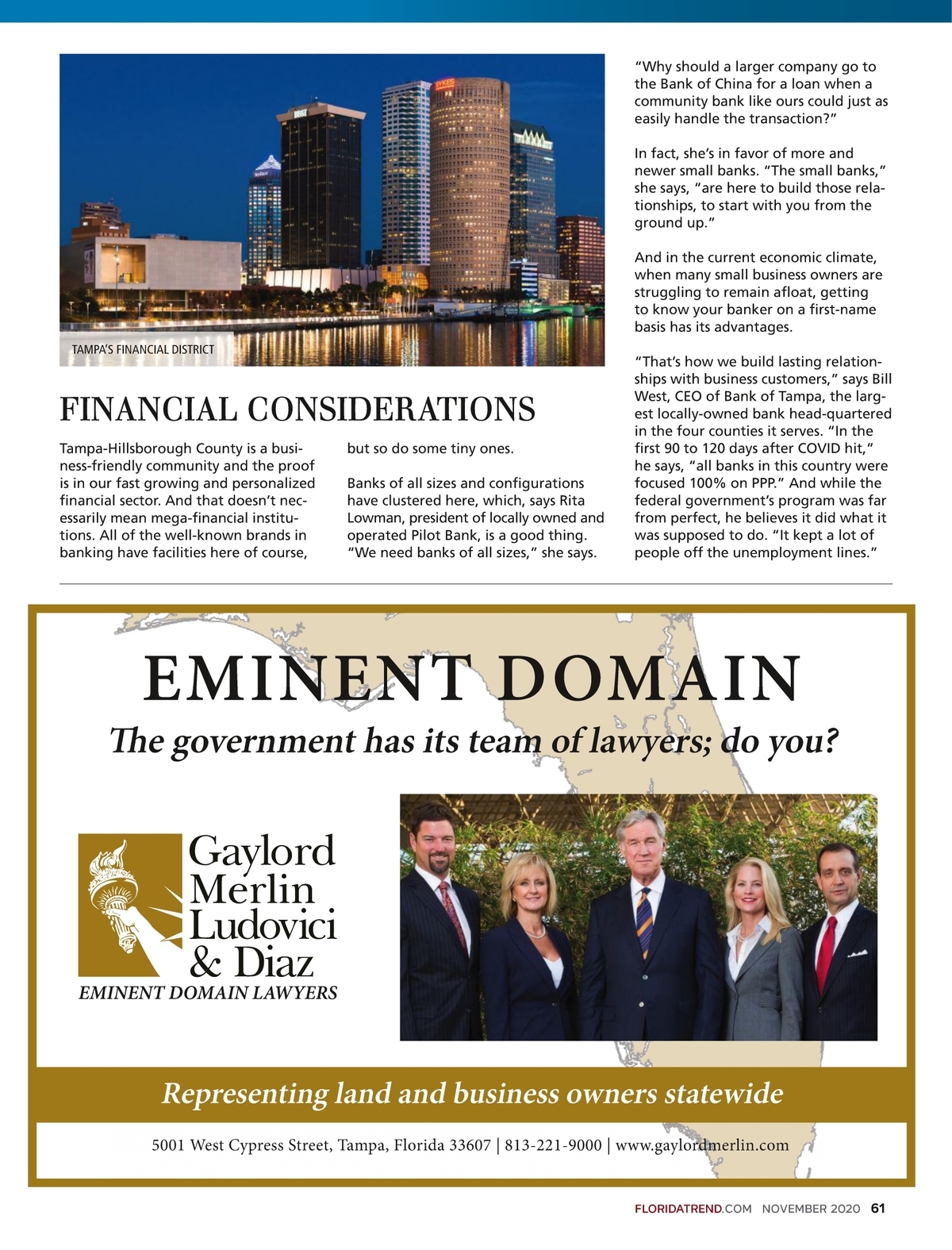 Gaylord Merlin Ludovici & Diaz Tampa, FL Office