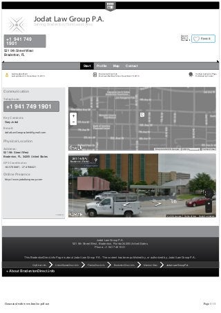 Jodat Law Group, P.A Bradenton, FL Office