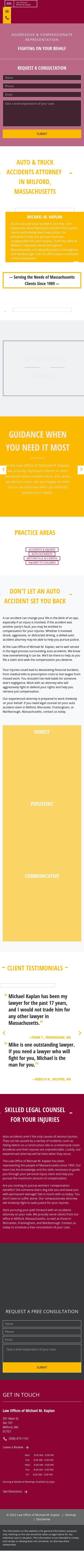Law Office of Michael M. Kaplan Framingham, MA Office