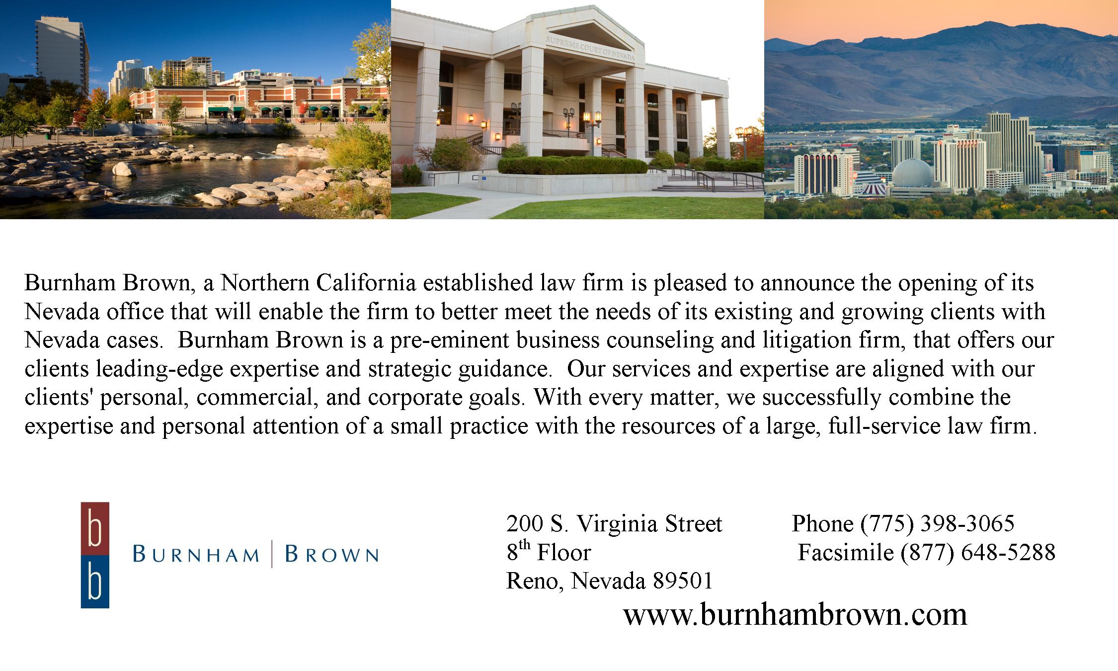 Burnham Brown Reno, NV Office