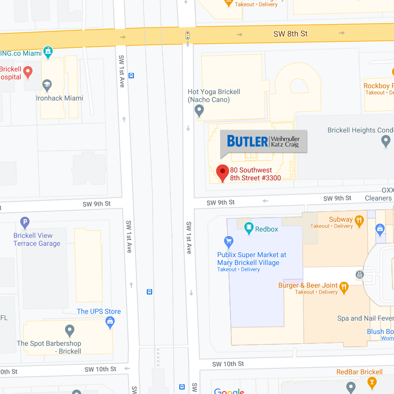 Butler Weihmuller Katz Craig, LLP Miami, FL Office