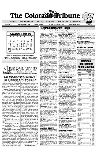 Schwartz Law Firm, P.C Pueblo, CO Office