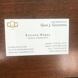 Law Office of Gene J. Goldsman Santa Ana, CA Office