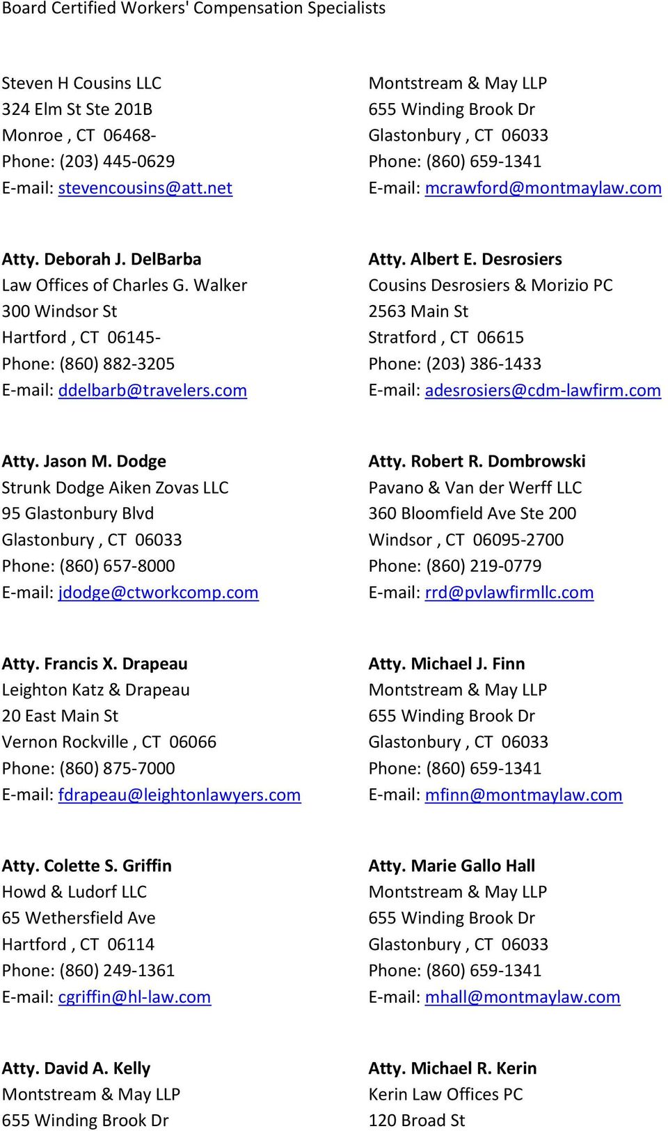 Leighton, Katz & Drapeau, LLC Rockville, CT Office