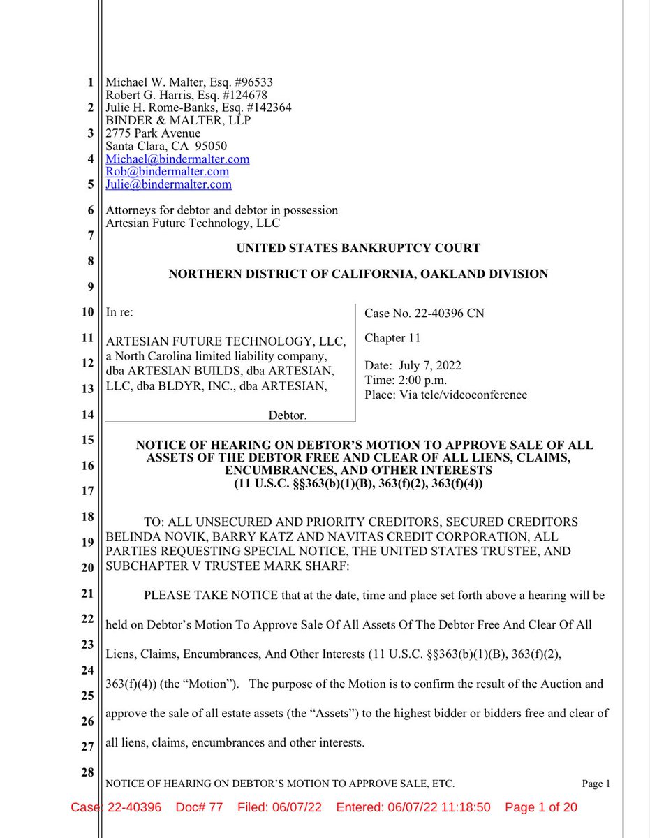 Binder & Malter LLP Santa Clara, CA Office