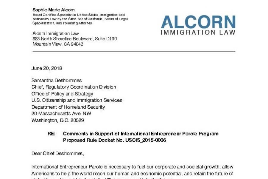 Alcorn Immigration Law, PC Mountain View, CA Office