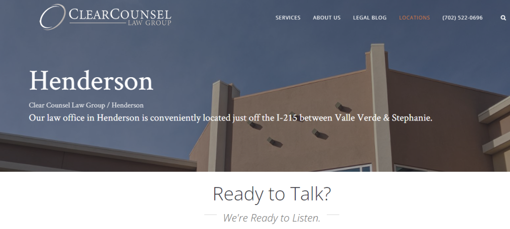 Clear Counsel Law Group Henderson,  Office