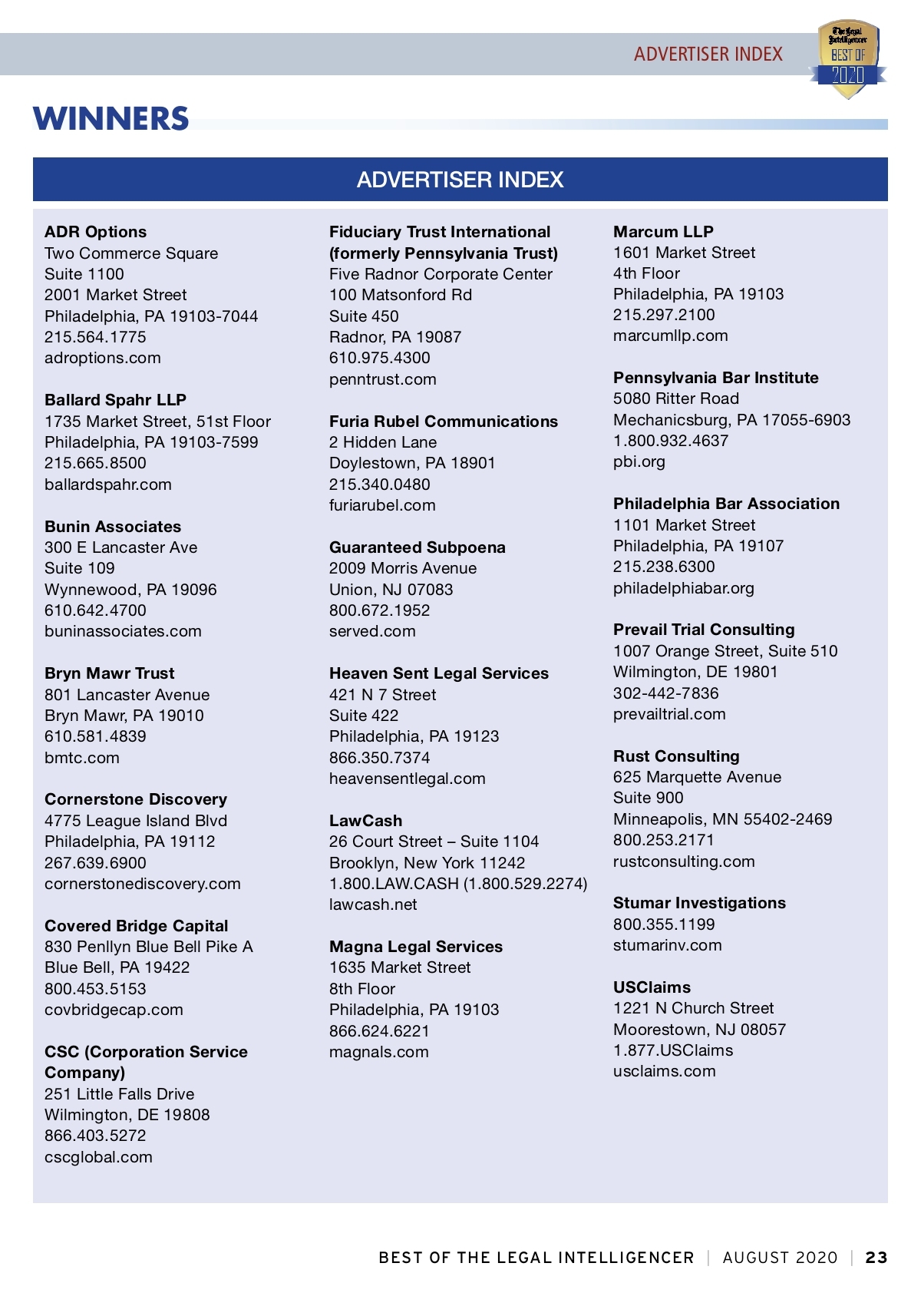 ADR Options, Inc Philadelphia,  Office