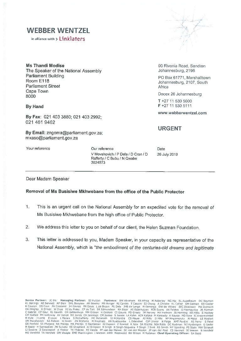 Webber Wentzel Marshalltown, South Africa Office