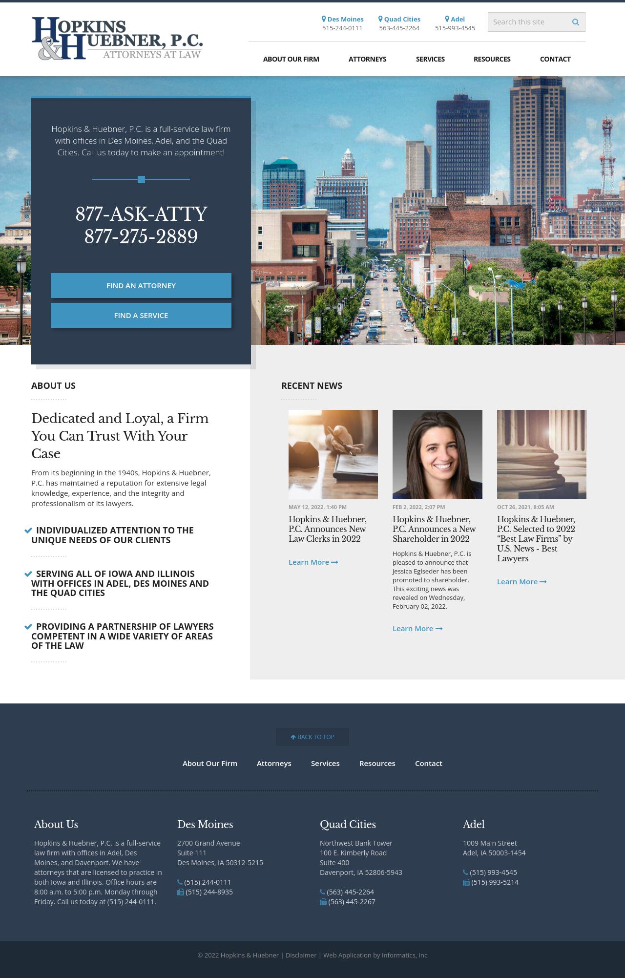 Hopkins & Huebner Adel, IA Office