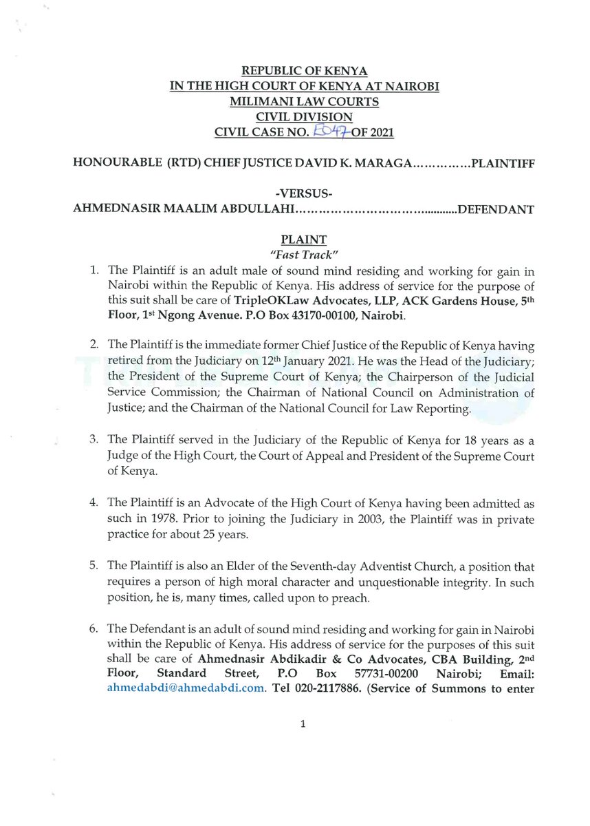 TripleOKLaw Advocates Nairobi, Kenya Office