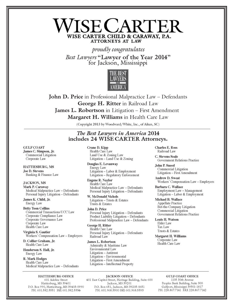 Wise Carter Child & Caraway, PA Jackson, MS Office