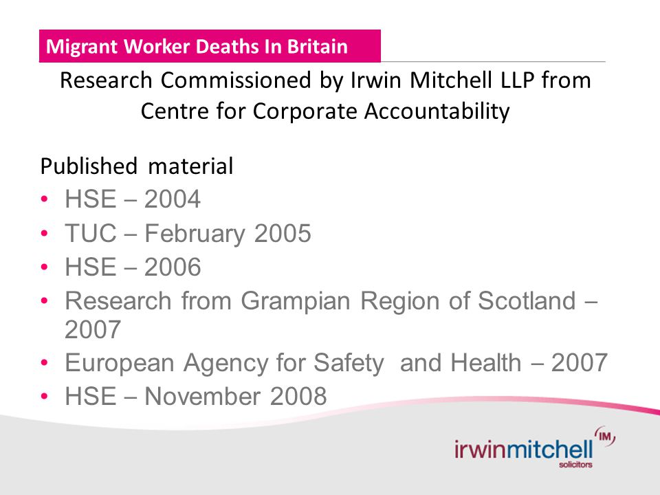 Irwin Mitchell LLP London, United Kingdom Office
